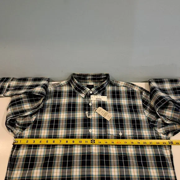 J. Crew Men's XL Four Button Pullover Plaid Shirt New With Tags Style A9334 - Picture 12 of 16